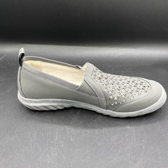 JBU by Jambu Shoes Womens 11 M Wildflower Moc Slip On Grey Vegan Casual - Picture 10 of 11